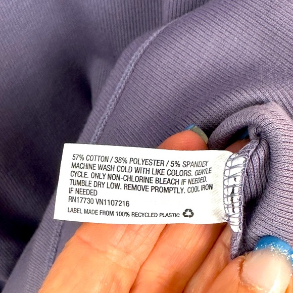 The Nine by Hatch Purple 3/4 Sleeve Ribbed Body Con Scoop Neck Maxi Dres… - Picture 10 of 10